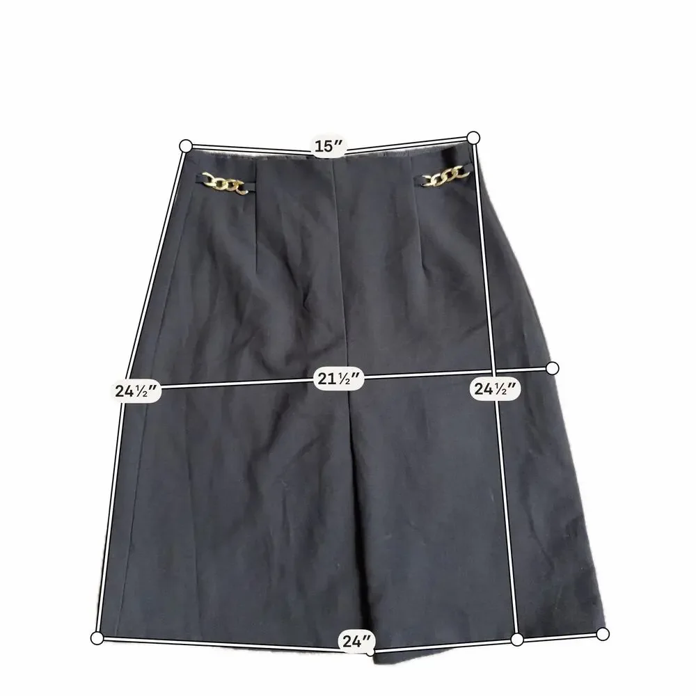 Ellen Tracy Skirt Black EUC 6